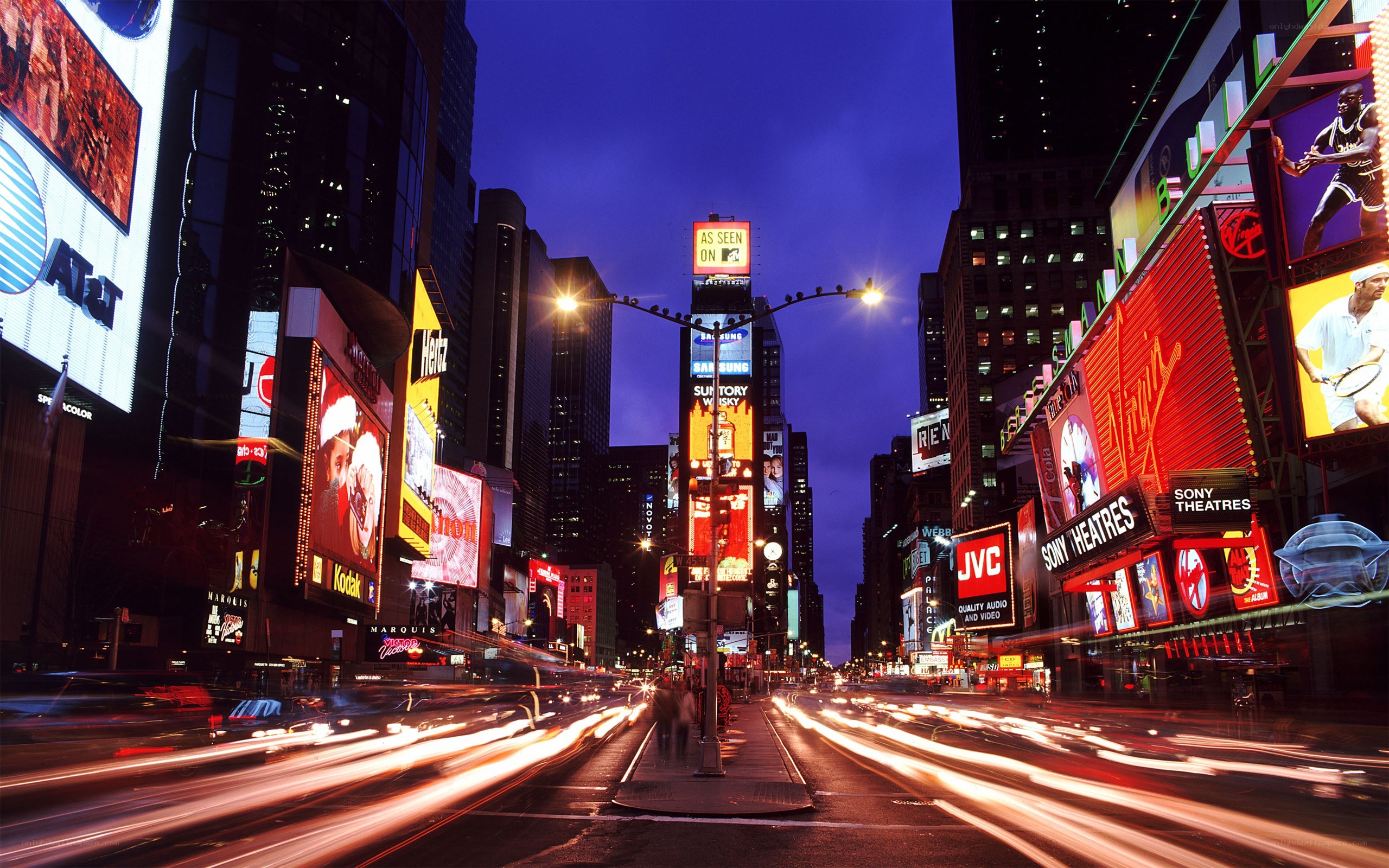 Times Square at night