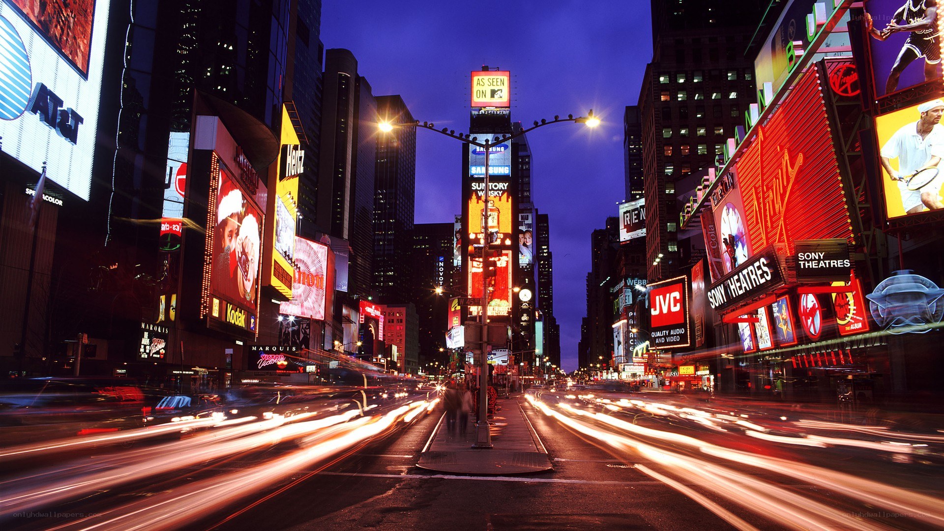 Times Square at night