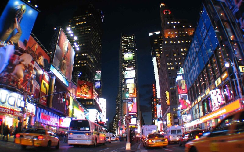 Times Square at night