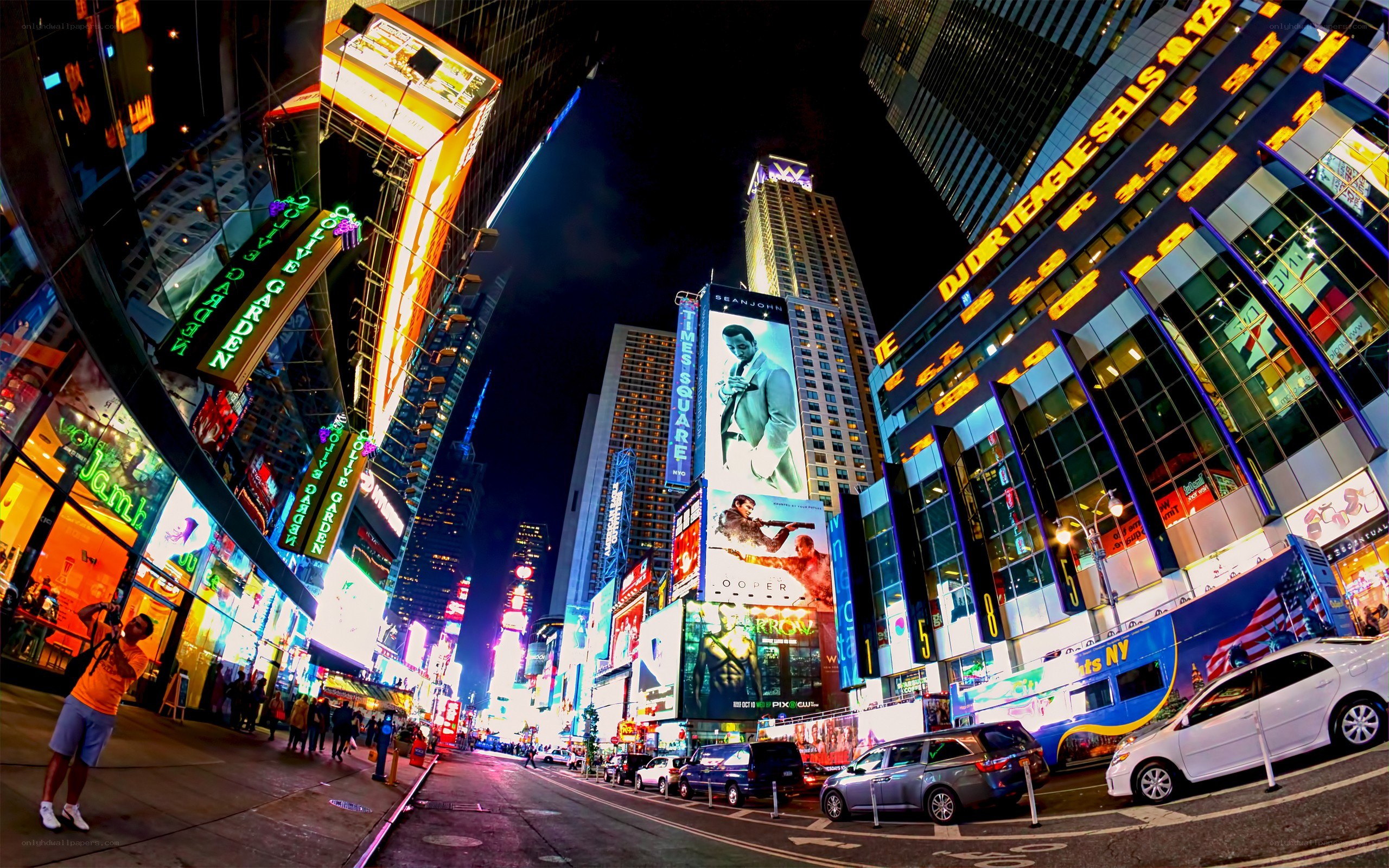 Times Square at night