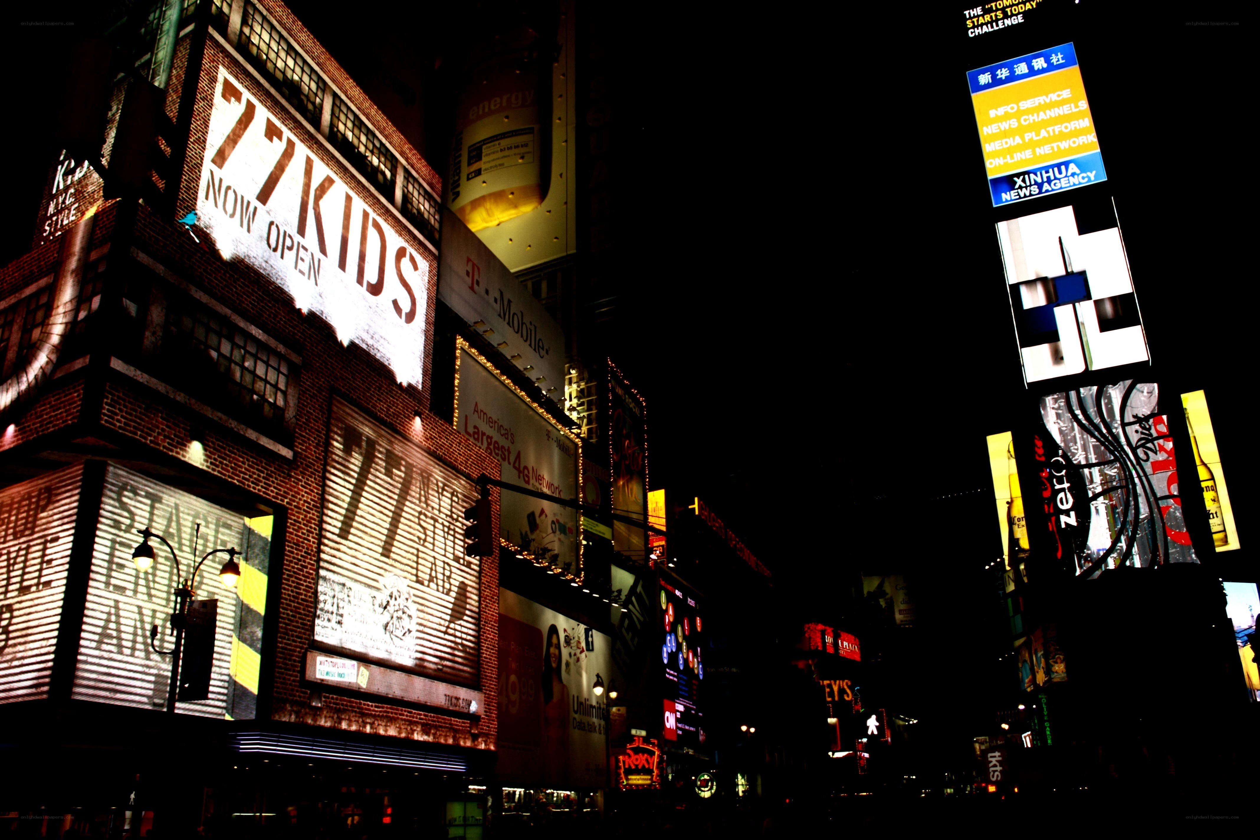 Times Square at night