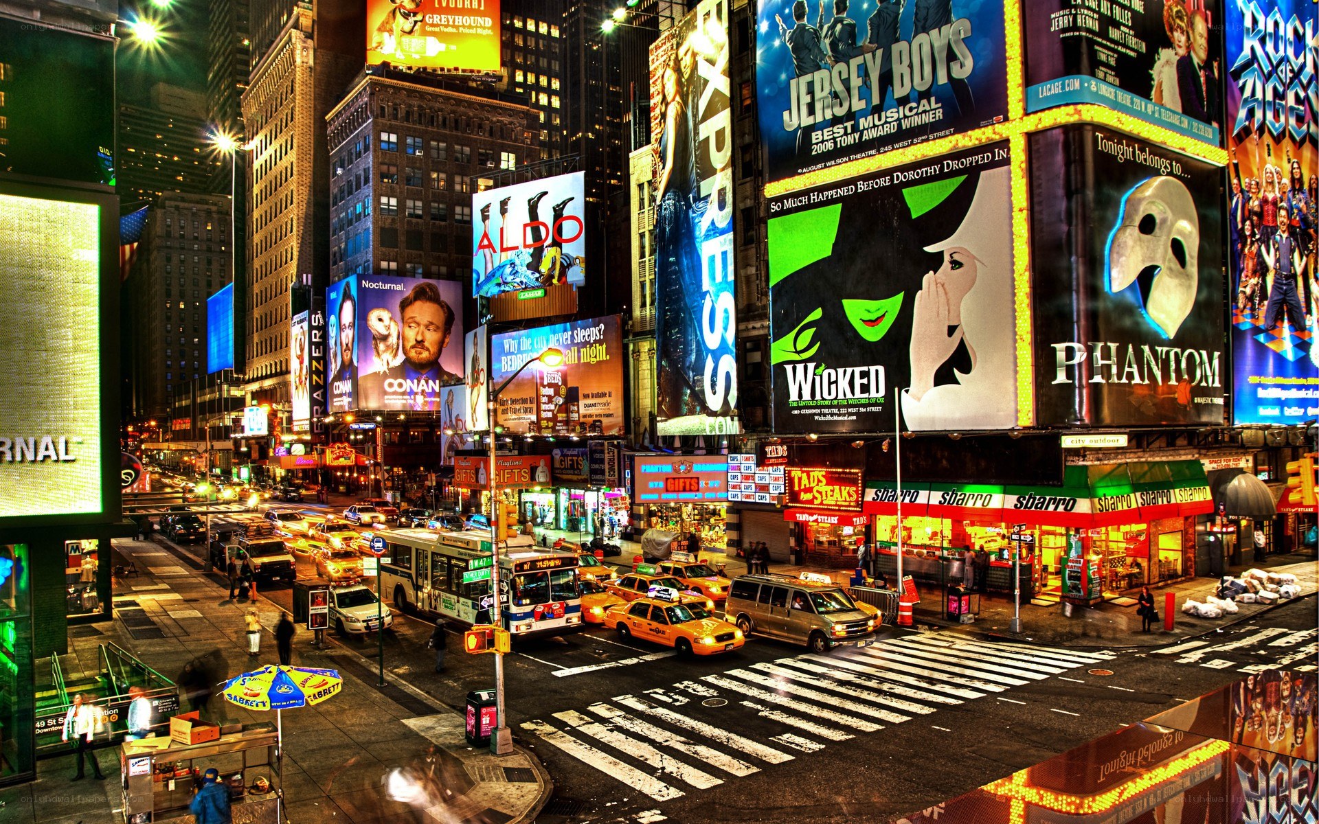 Times Square at night