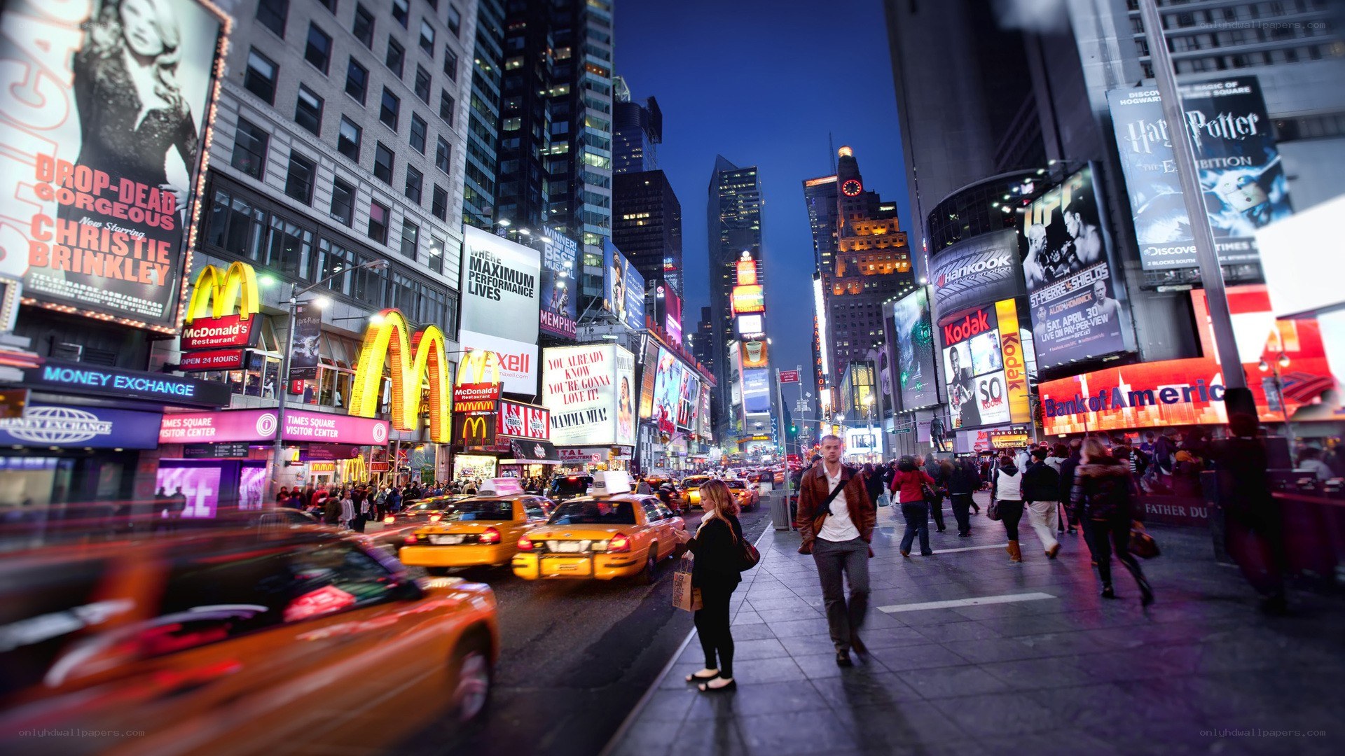 Times Square at night