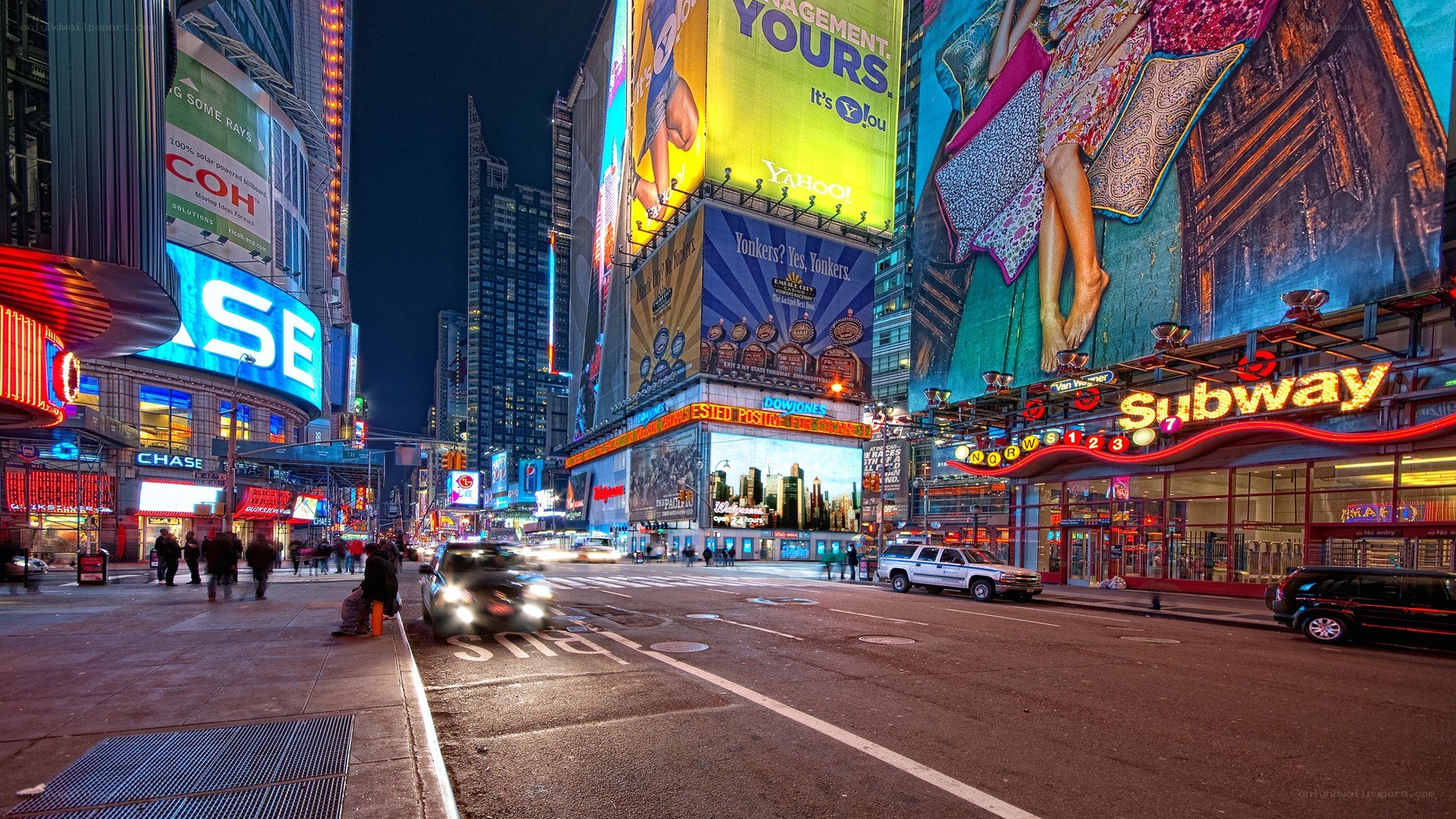Times Square at night