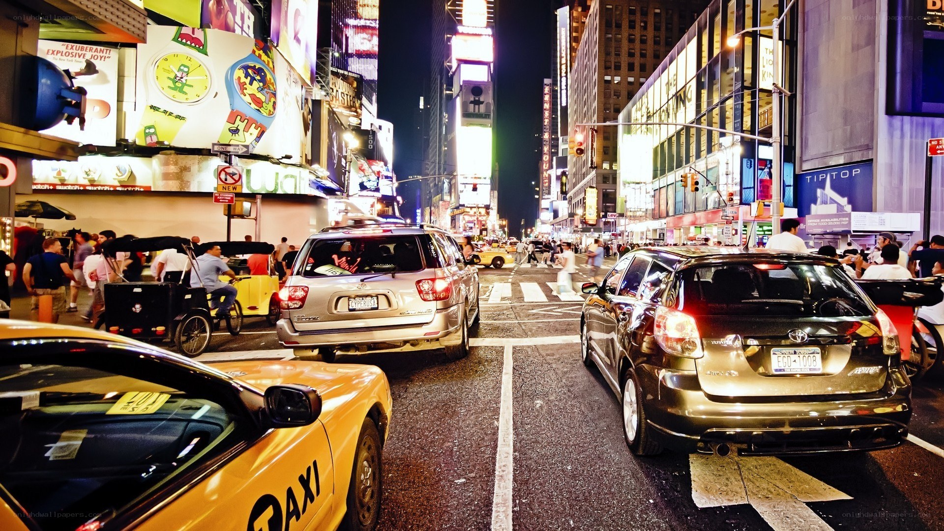 Times Square at night