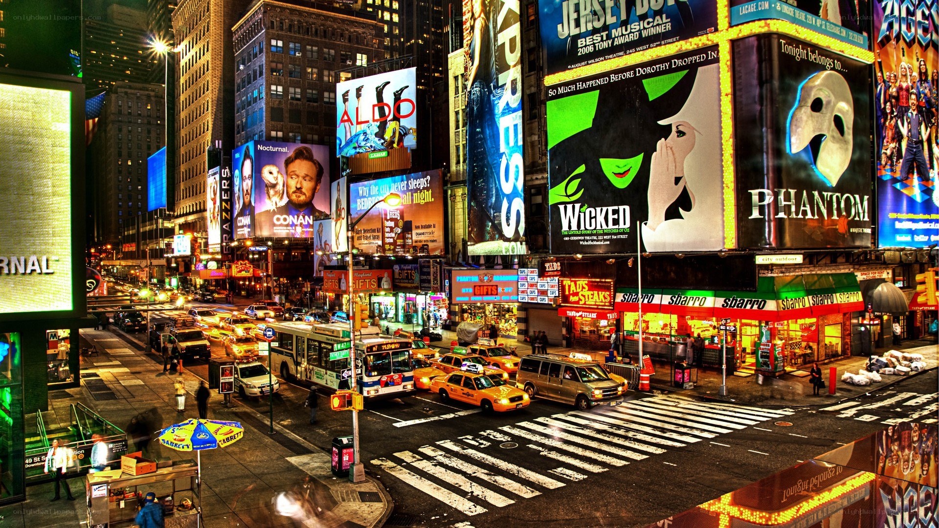Times Square at night