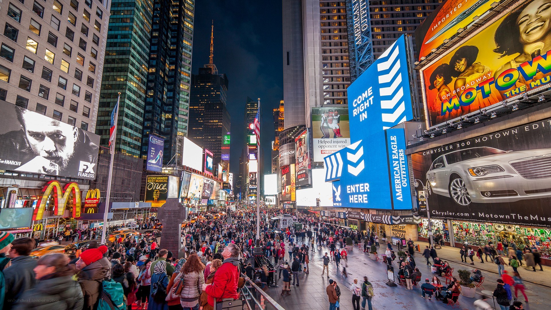 Times Square at night