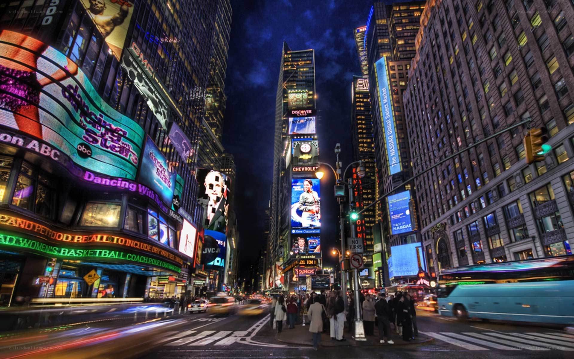 Times Square at night