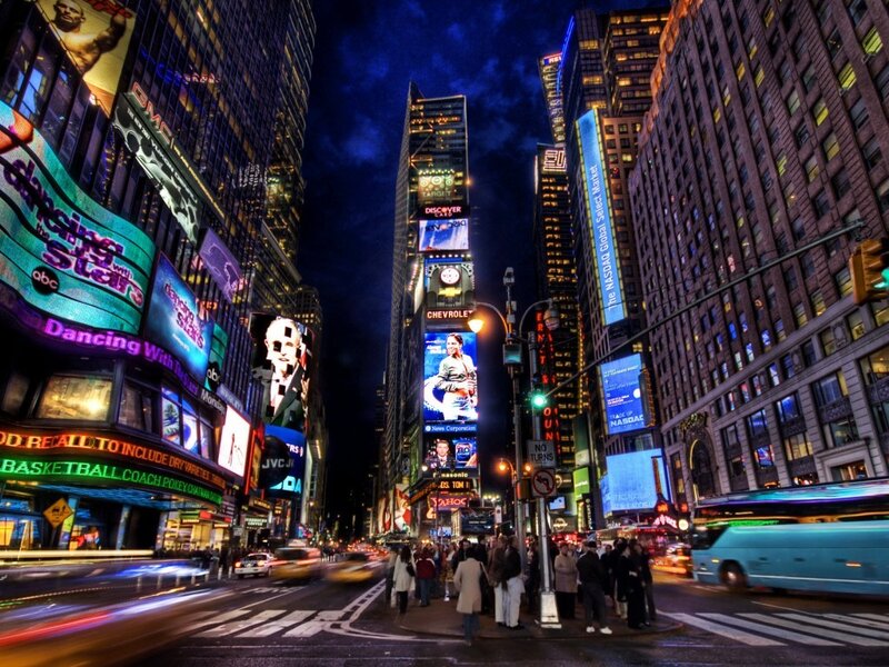 Times Square at night