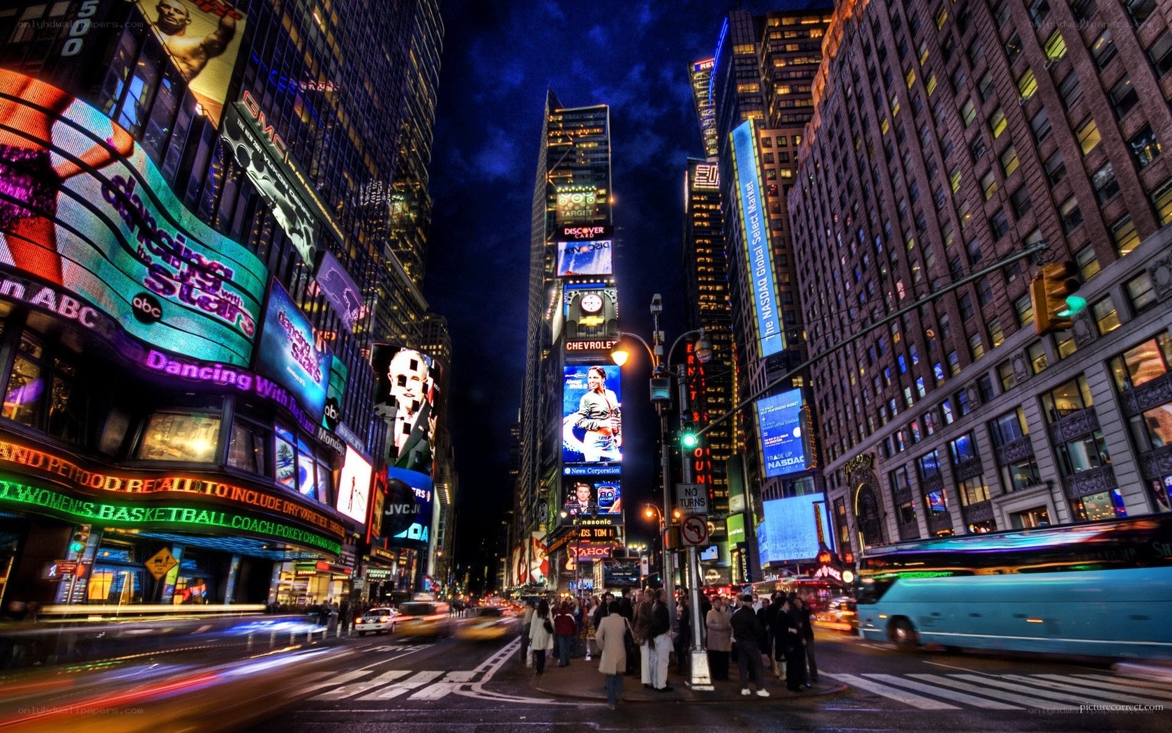 Times Square at night