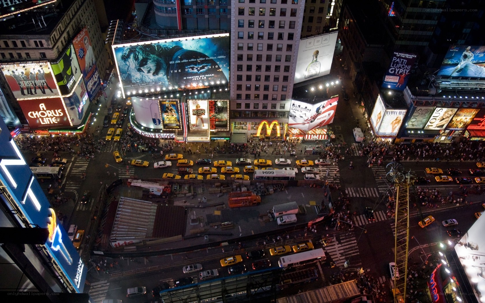 Times Square at night