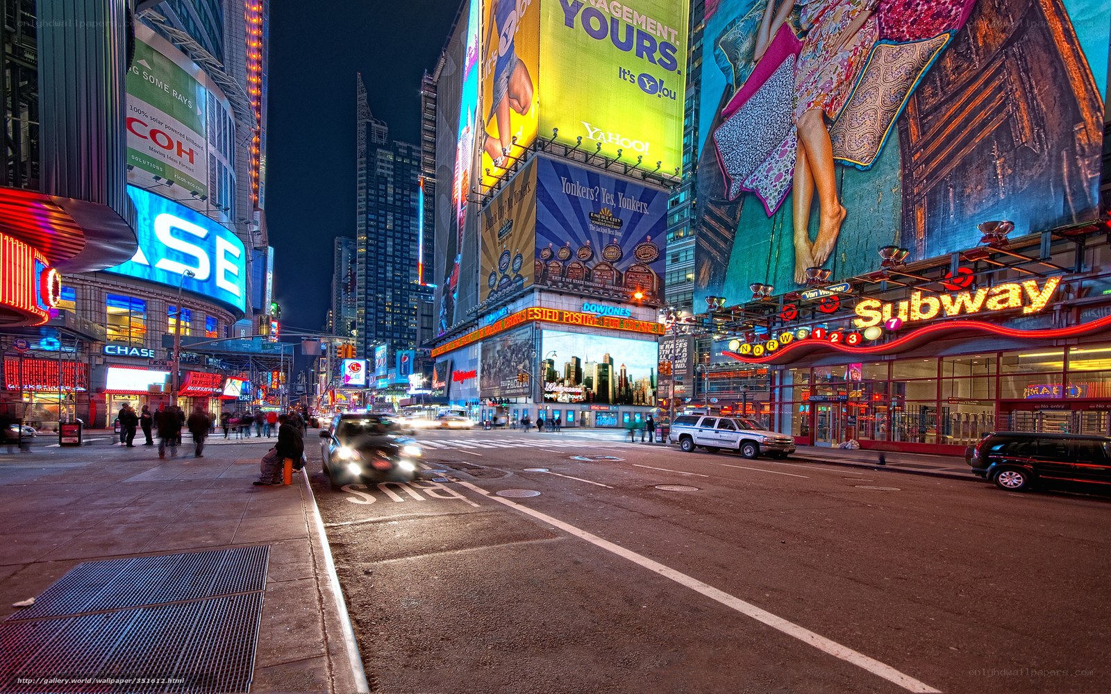 Times Square at night