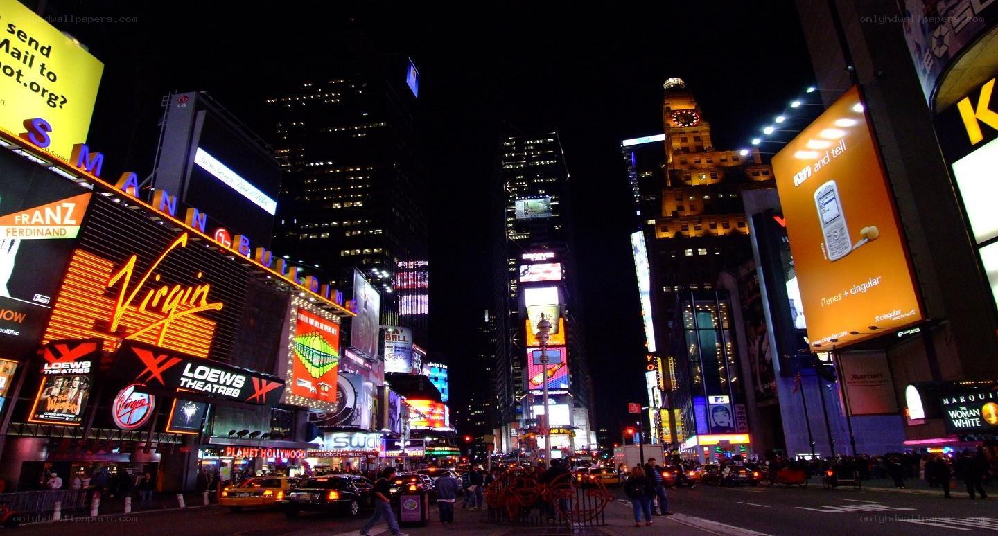 Times Square at night