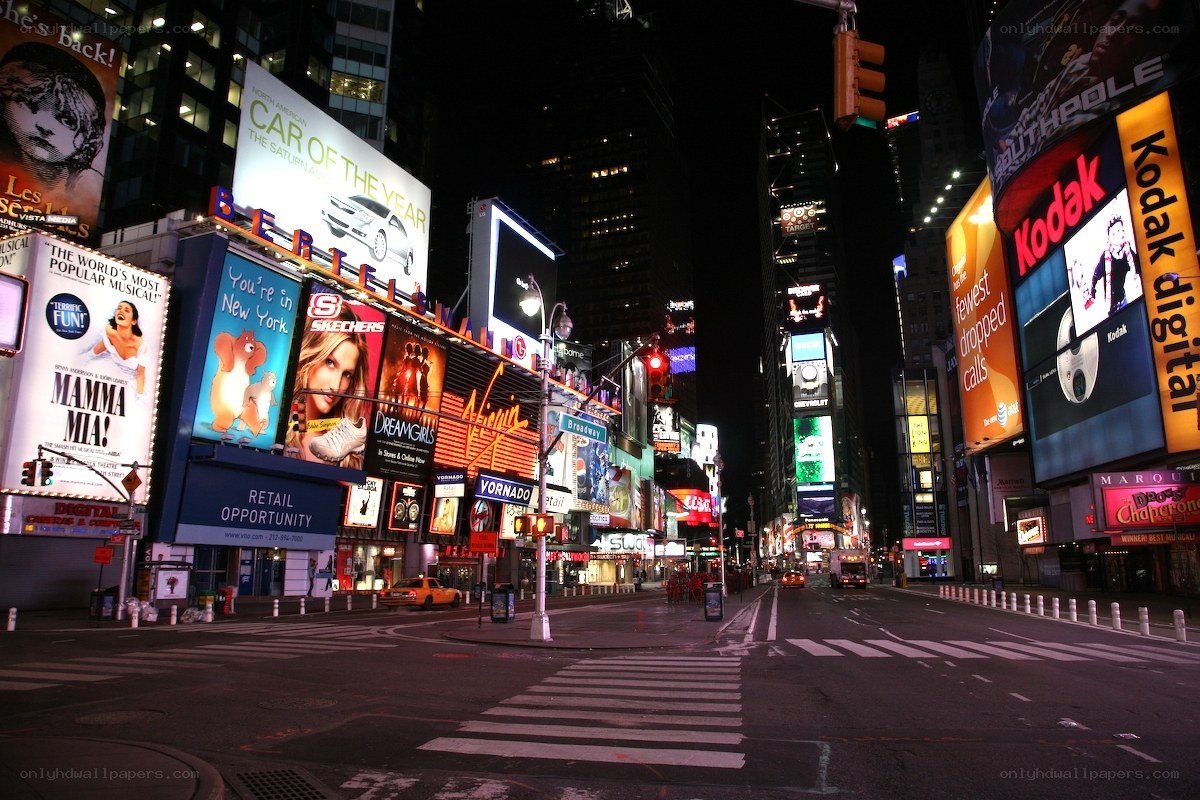 Times Square at night