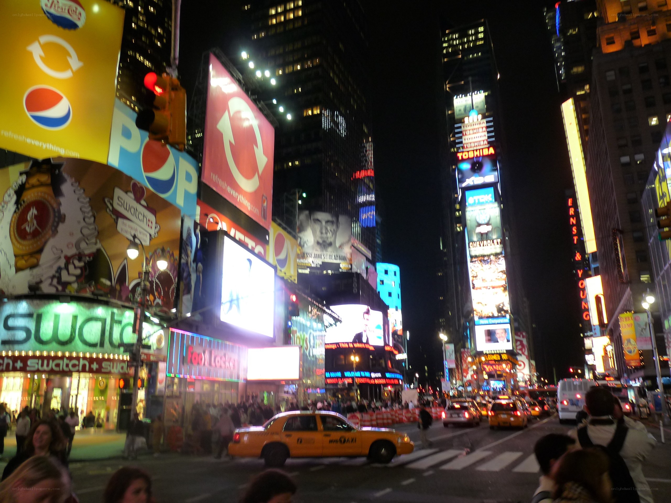 Times Square at night