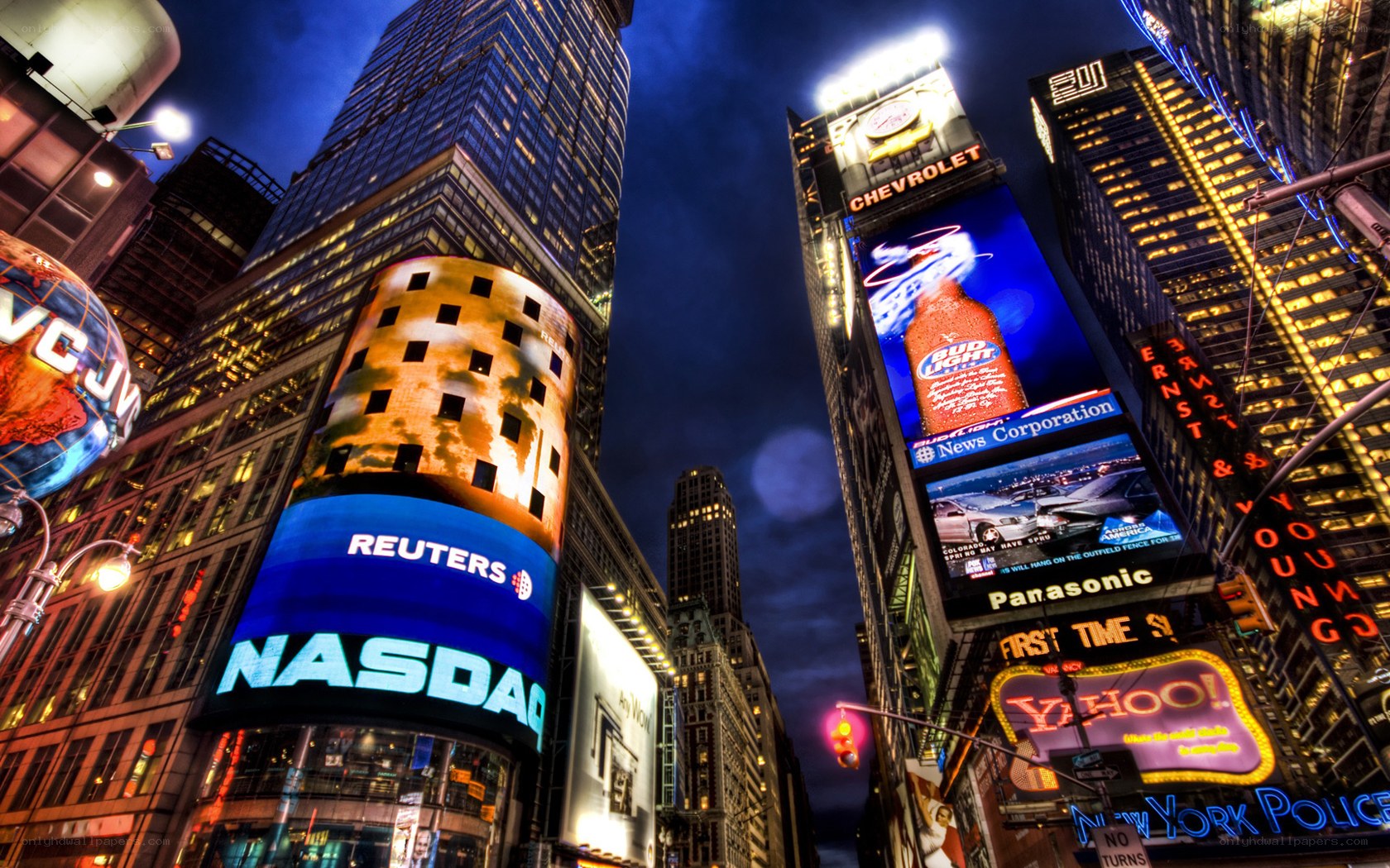 Times Square at night