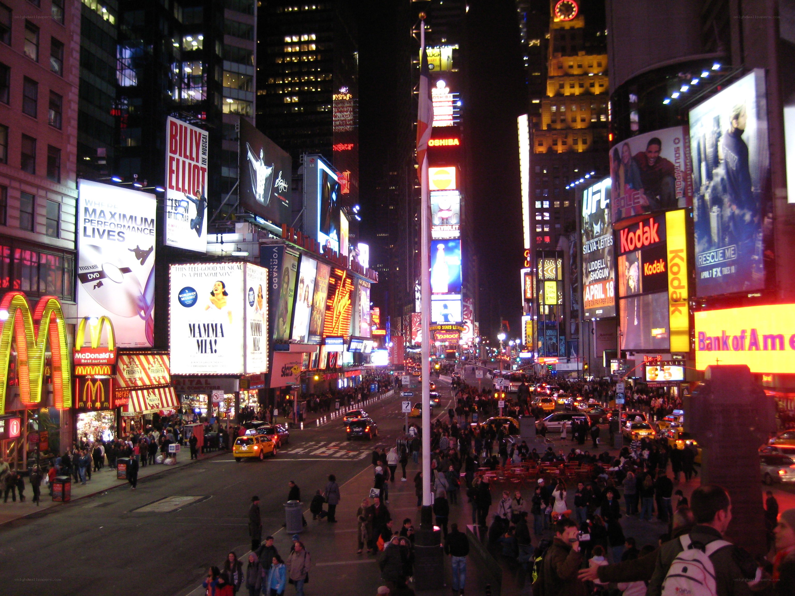 Times Square at night