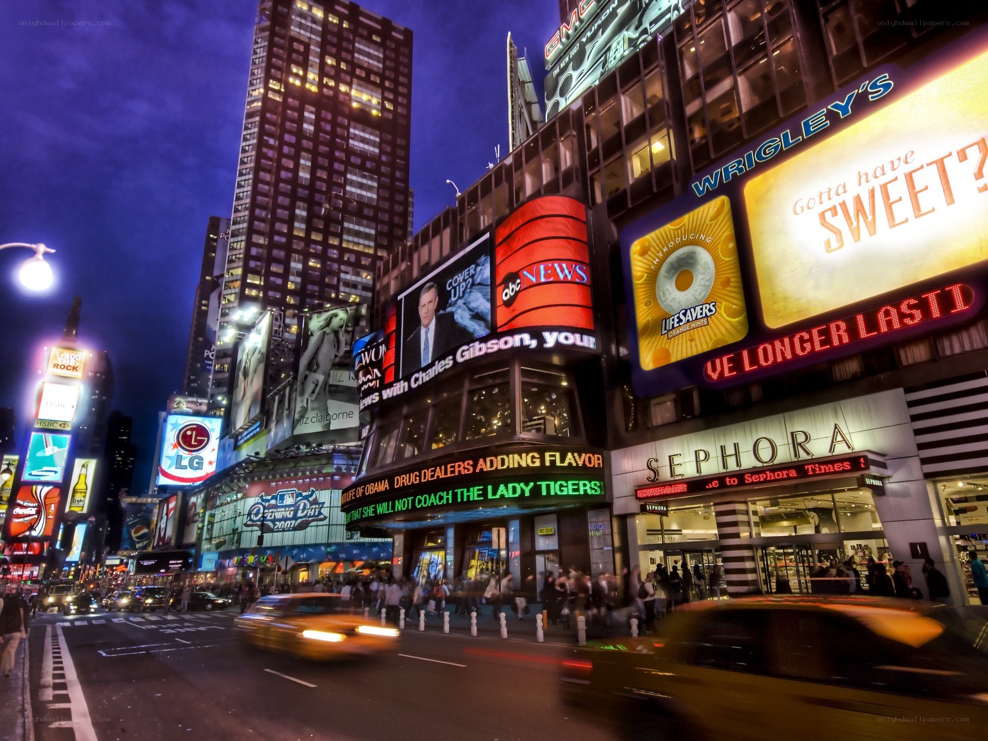 Times Square at night