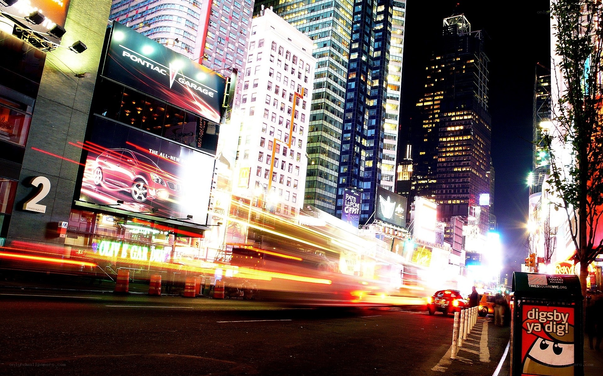 Times Square at night