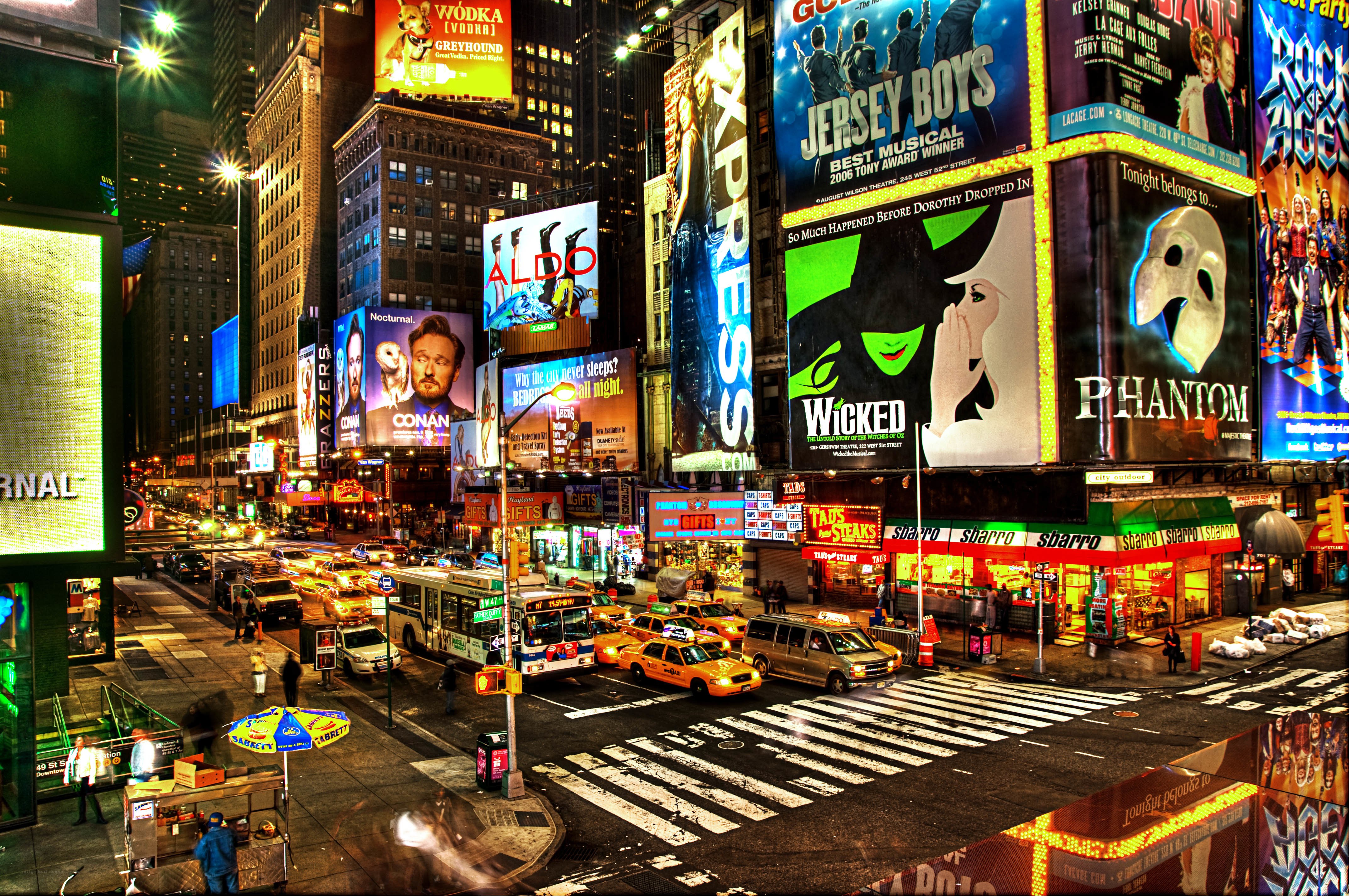 Times Square at night