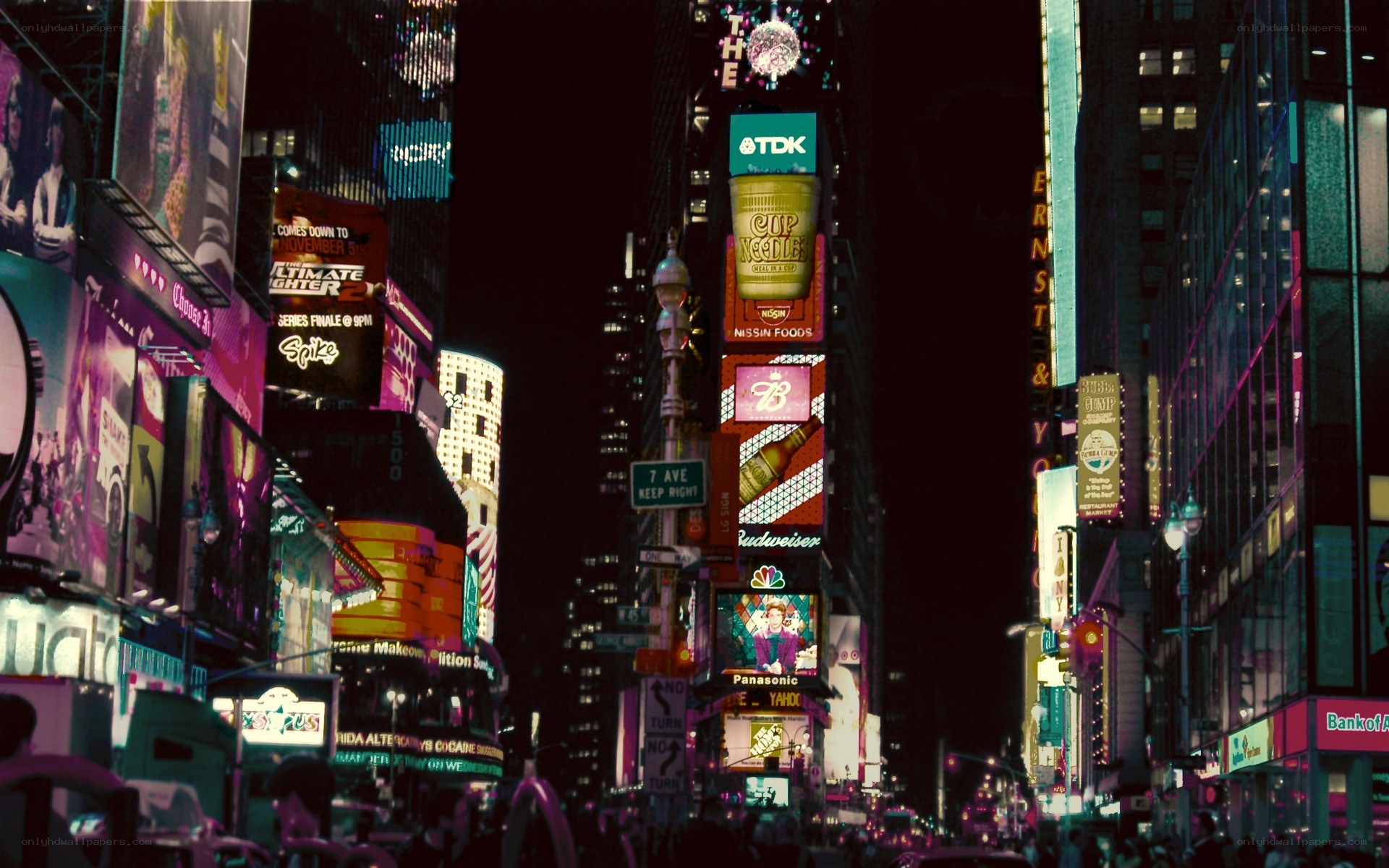 Times Square at night