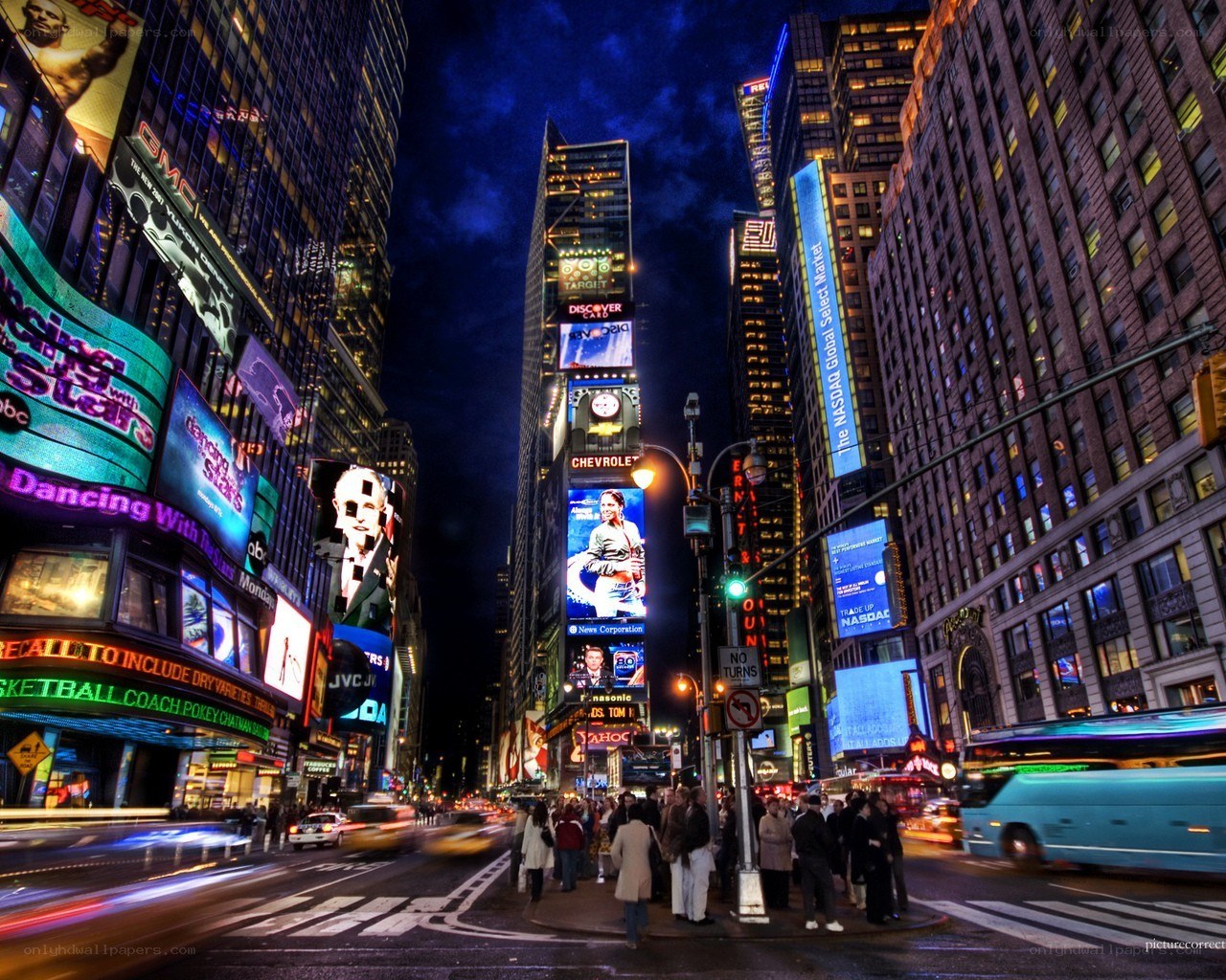 Times Square at night