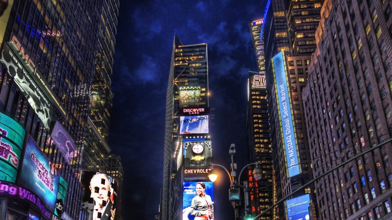 Times Square at night