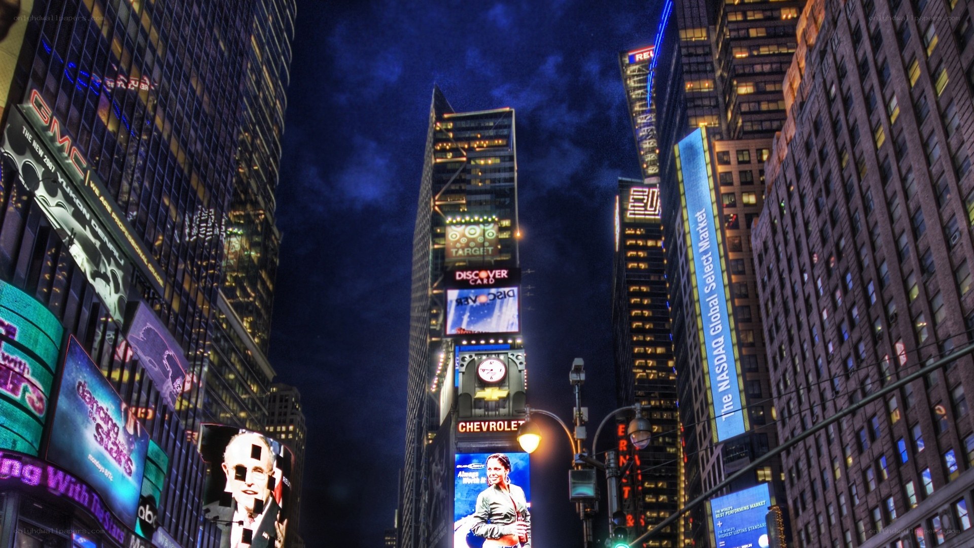 Times Square at night