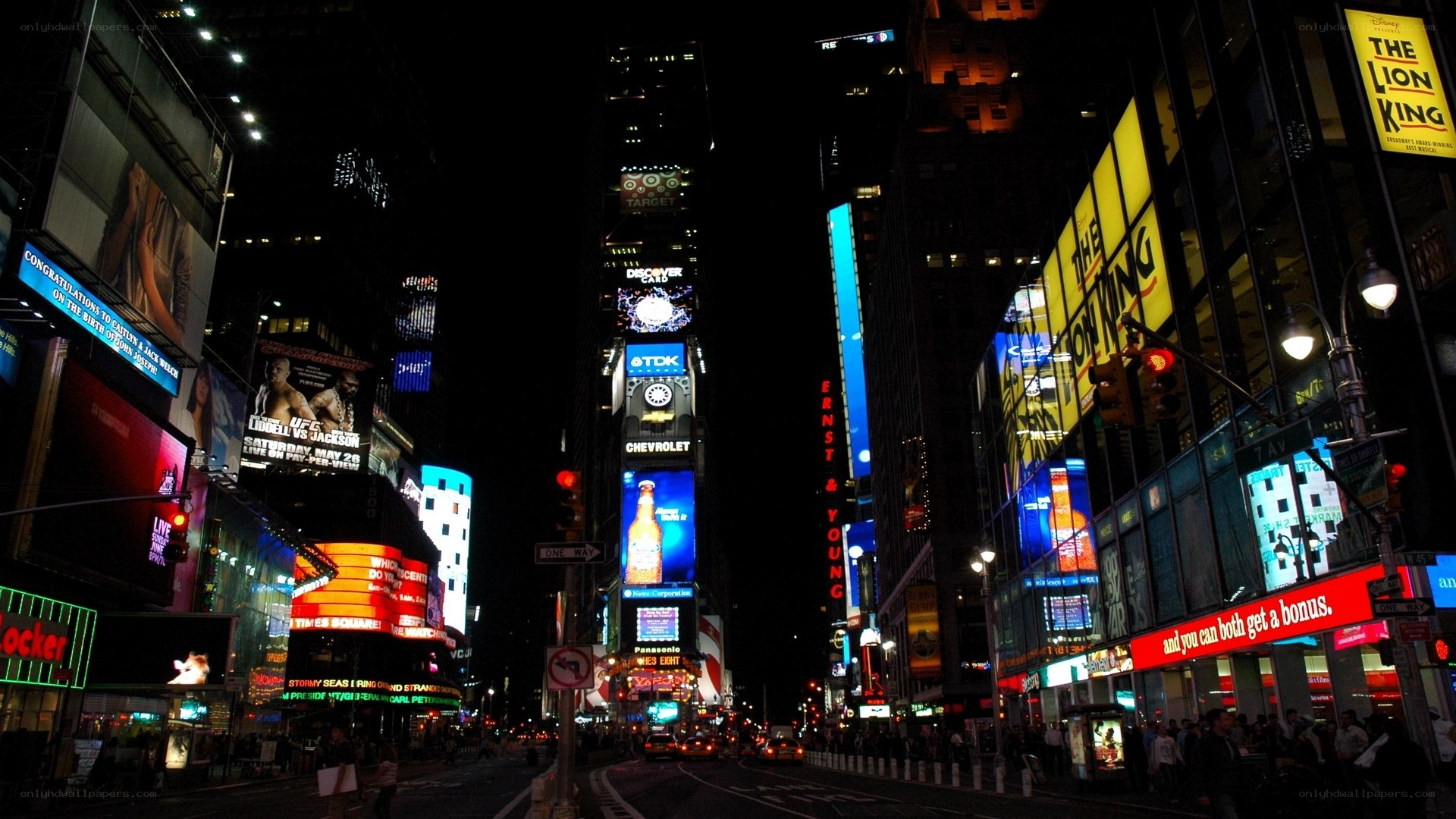 Times Square at night