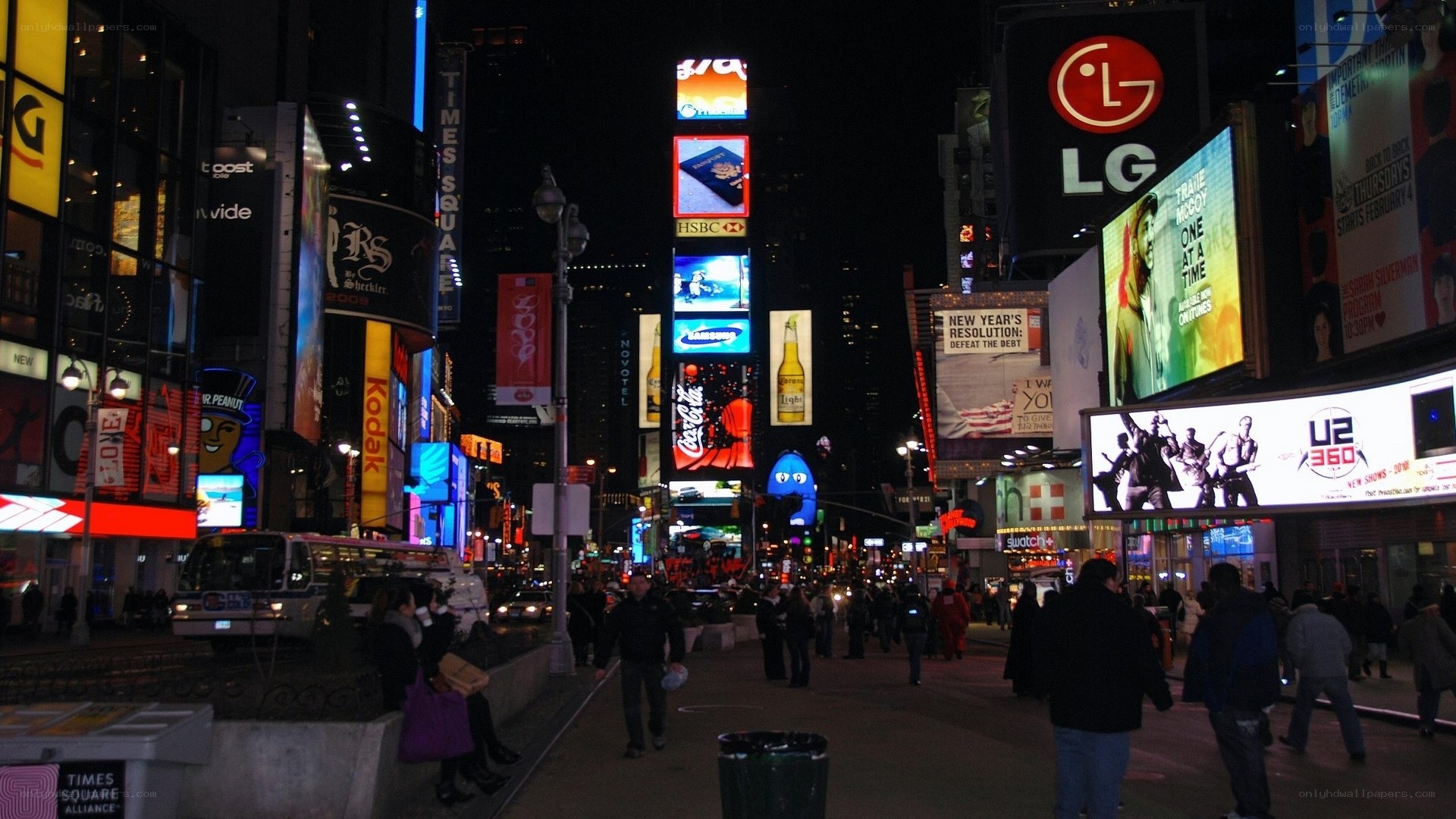 Times Square at night