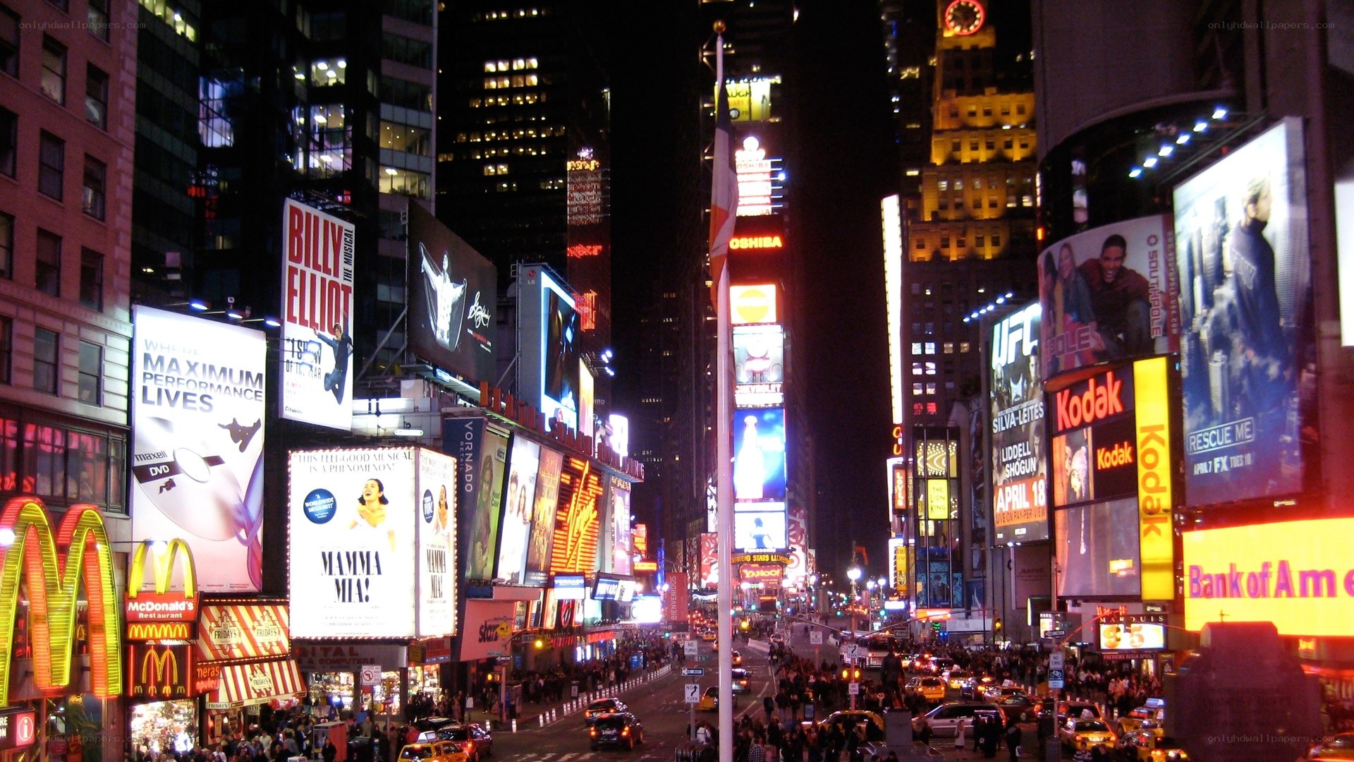 Times Square at night