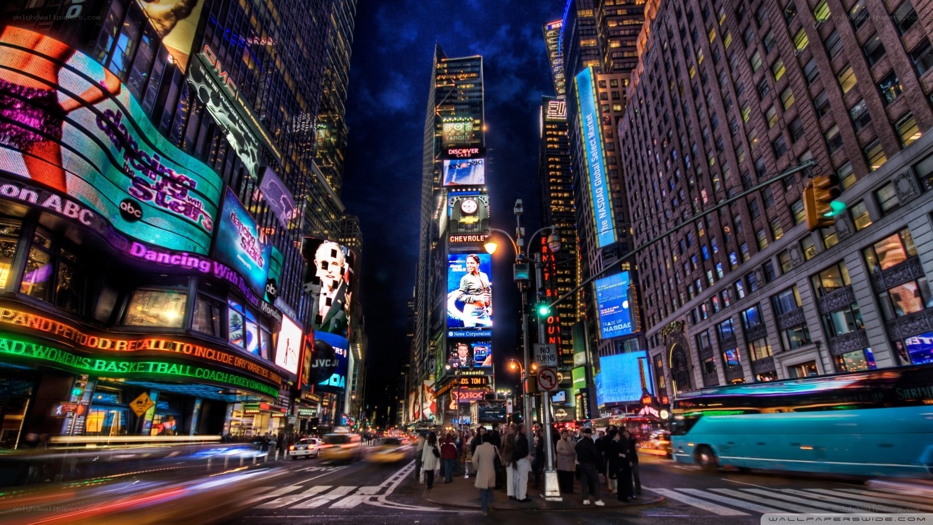Times Square at night