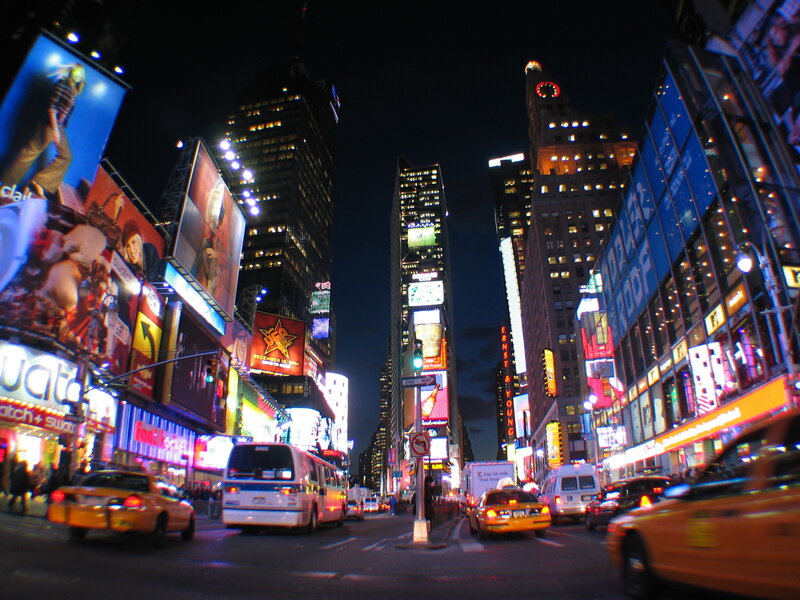 Times Square at night