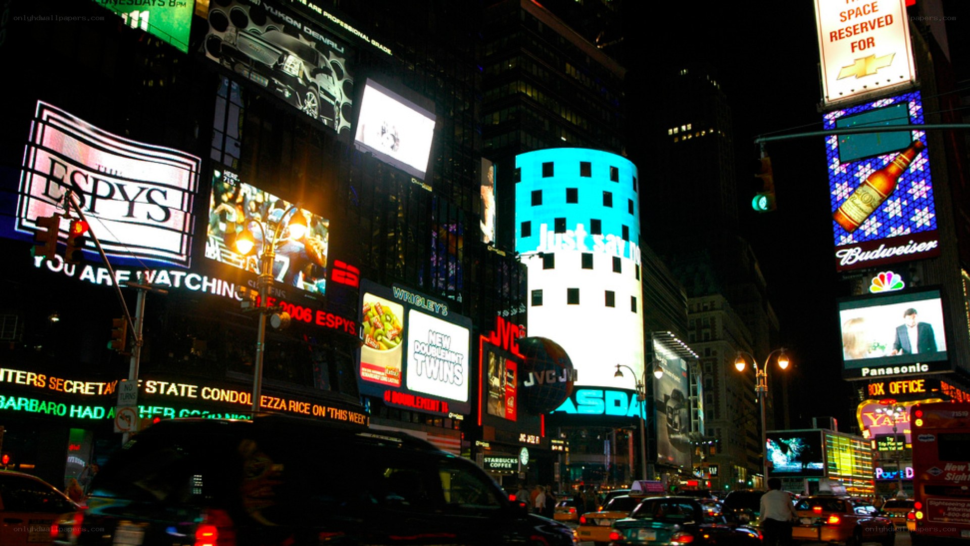 Times Square at night