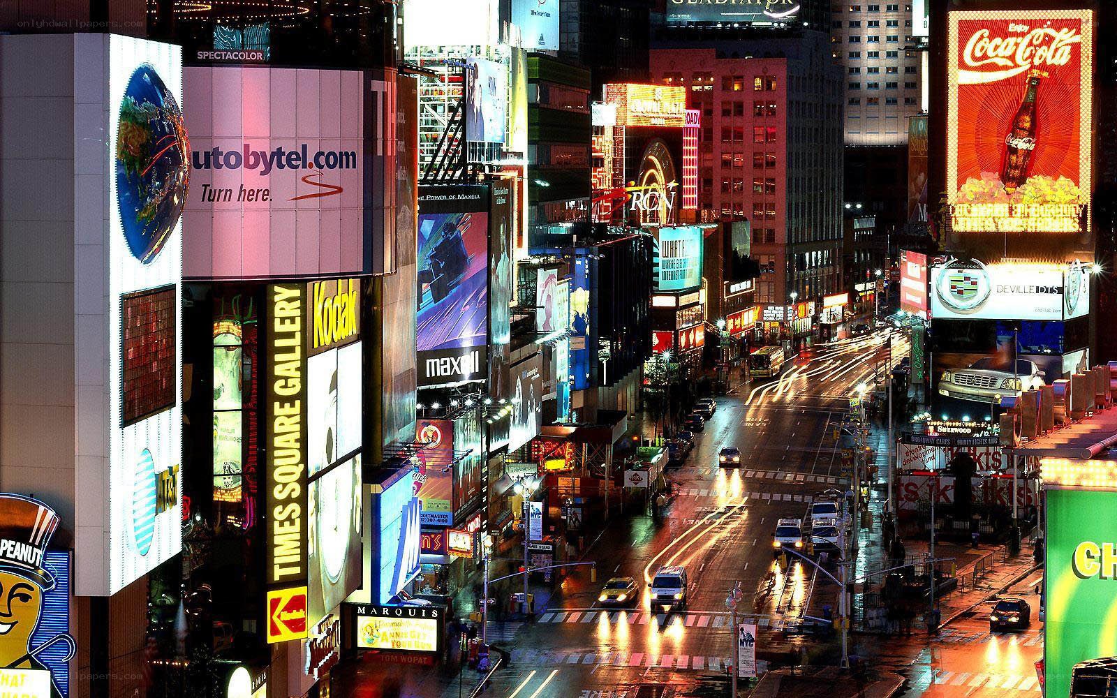 Times Square at night