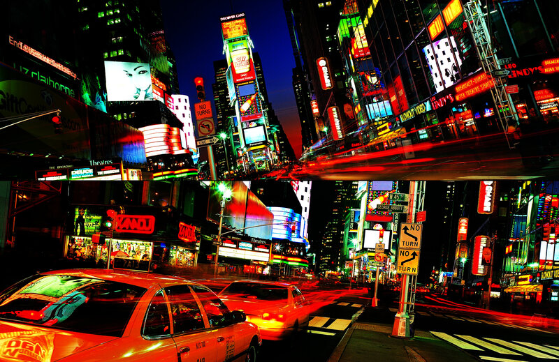 Times Square at night