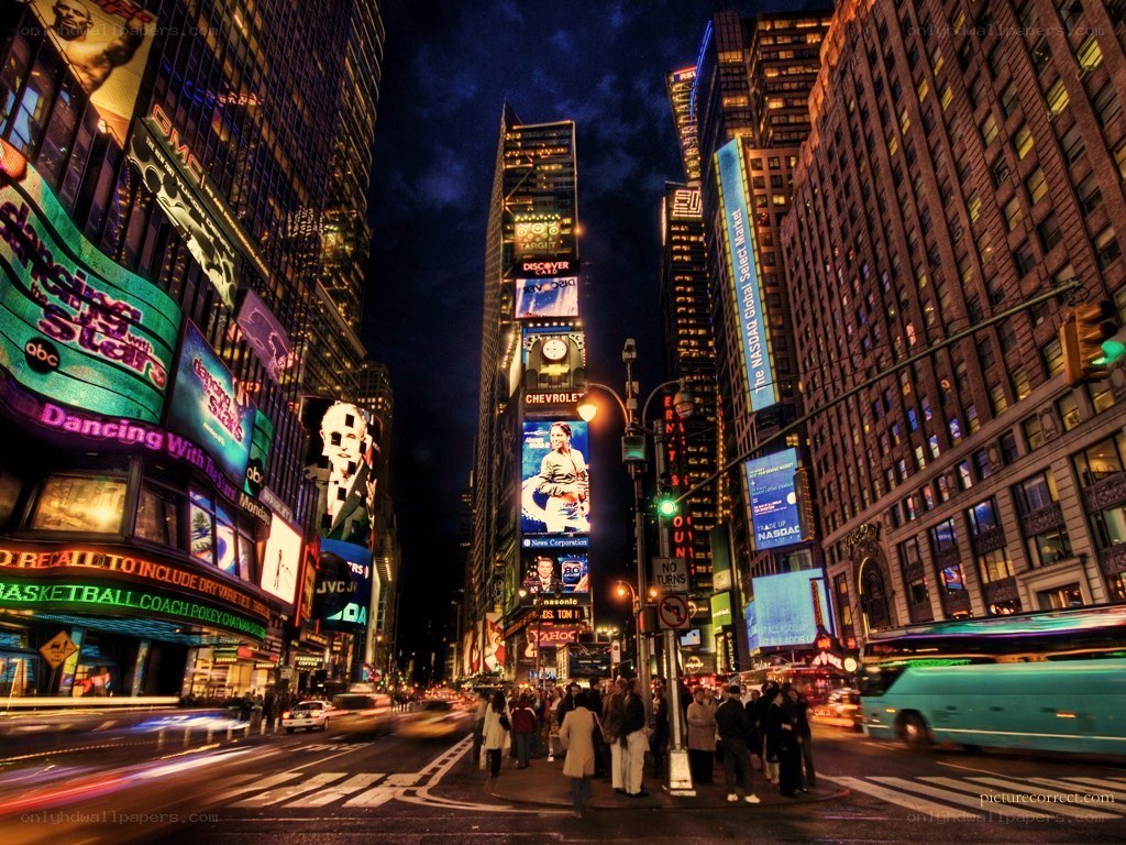 Times Square at night