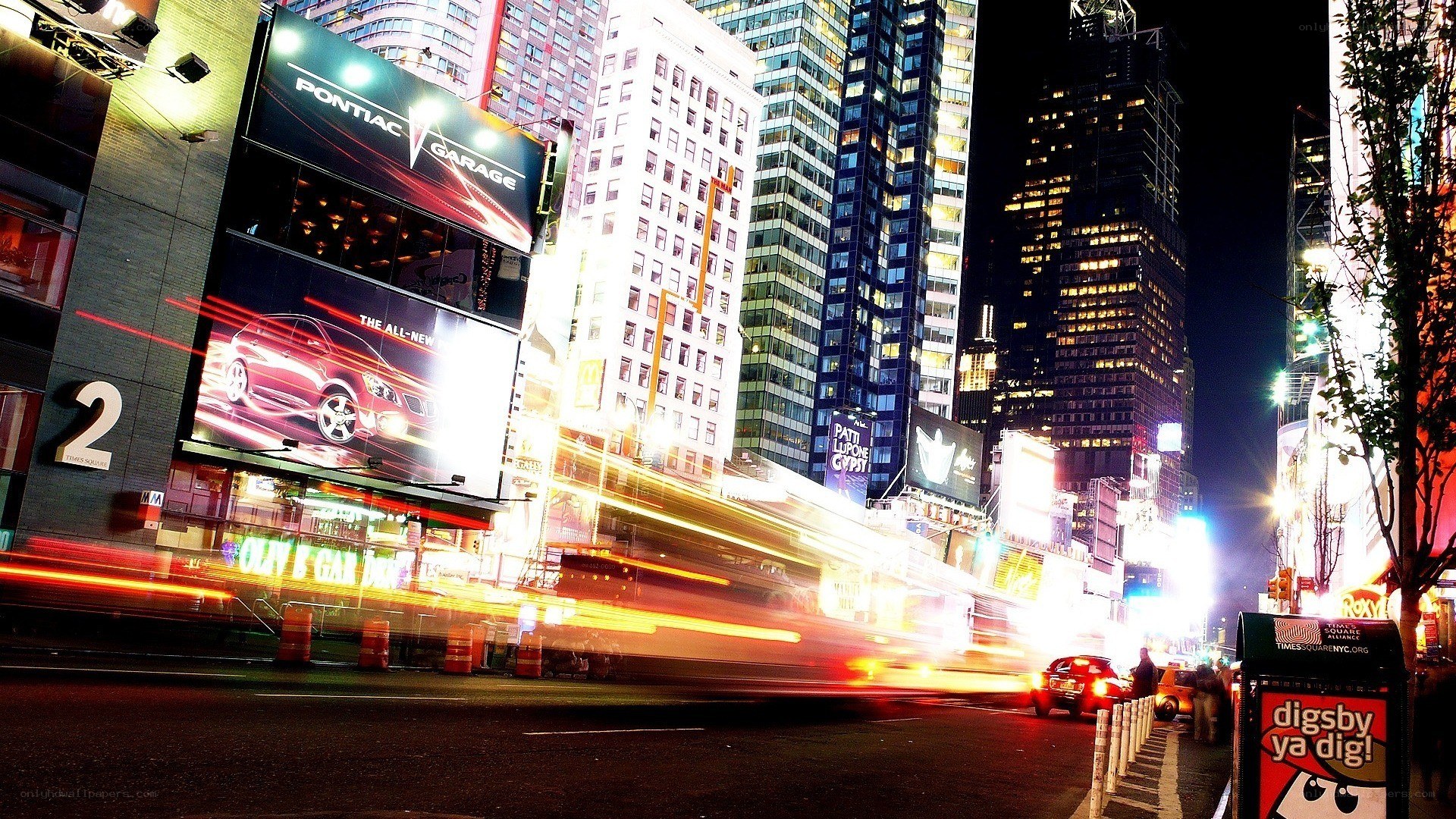 Times Square at night