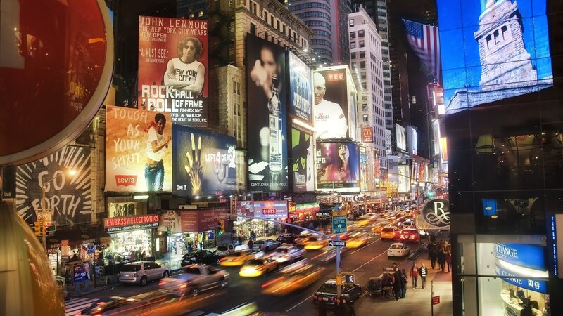 Times Square at night