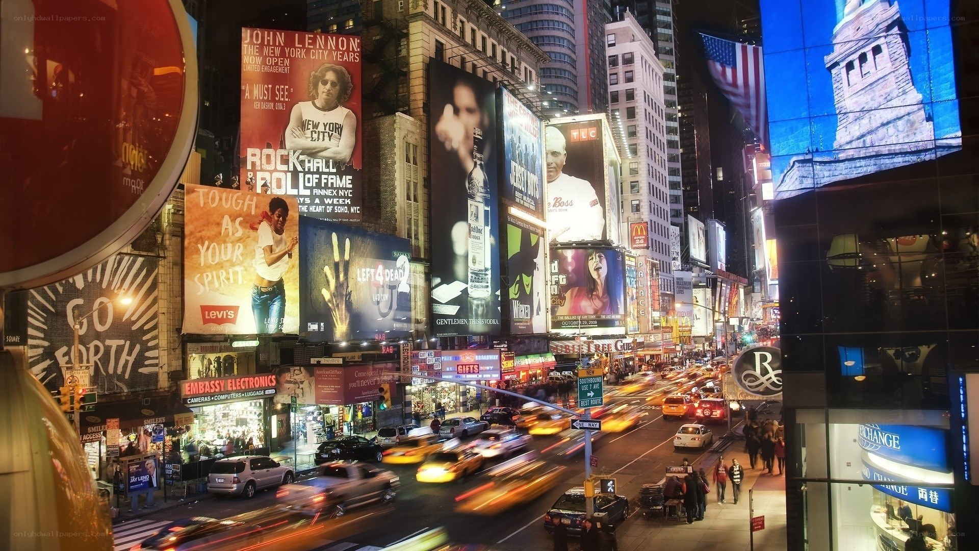 Times Square at night