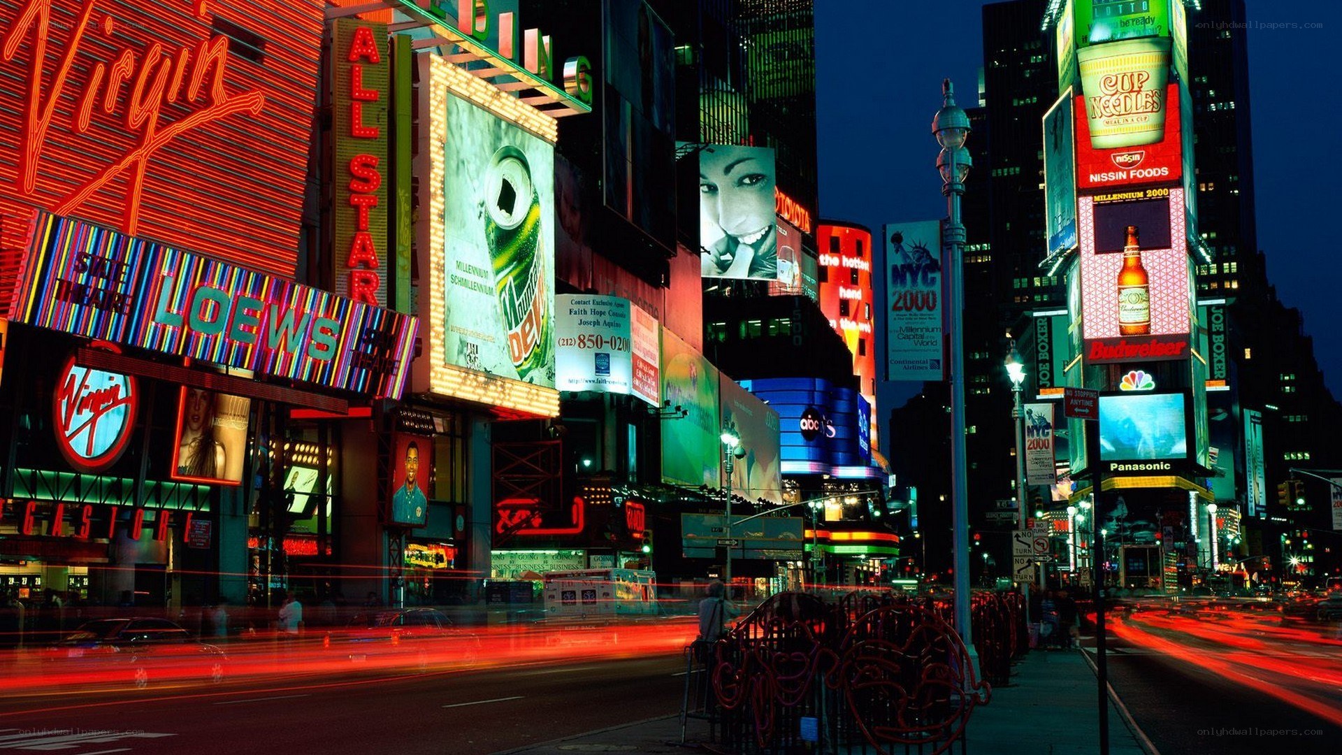 Times Square at night