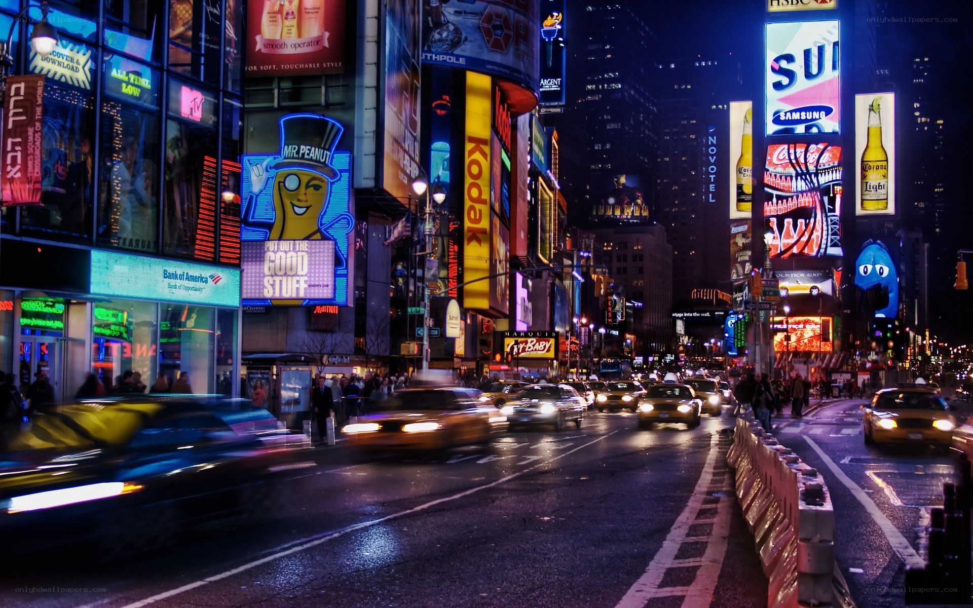 Times Square at night