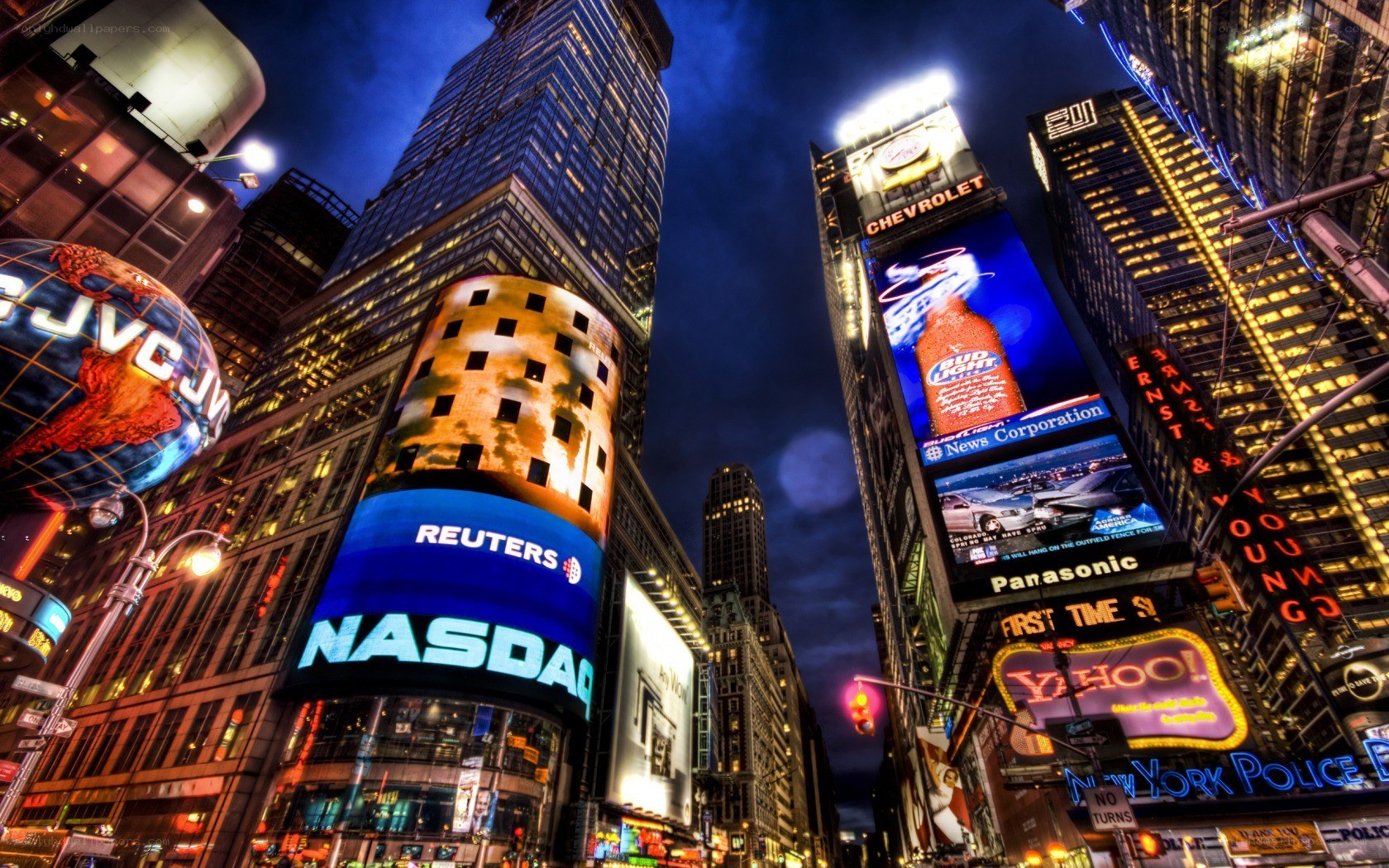 Times Square at night