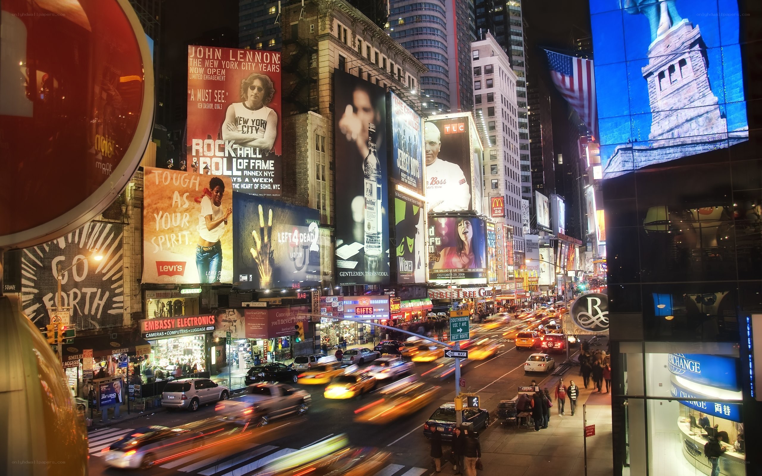 Times Square at night