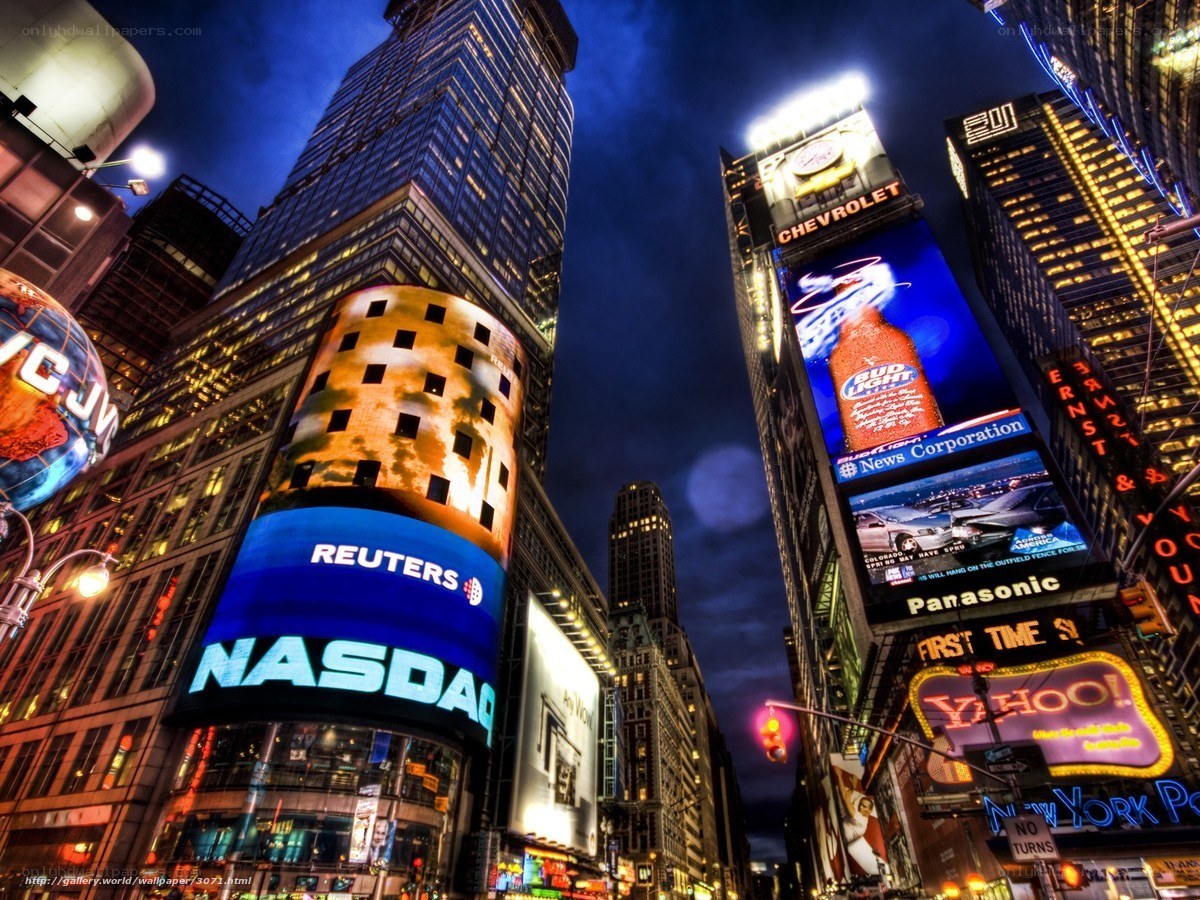 Times Square at night