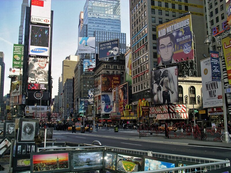 Times Square Billboards — Gray