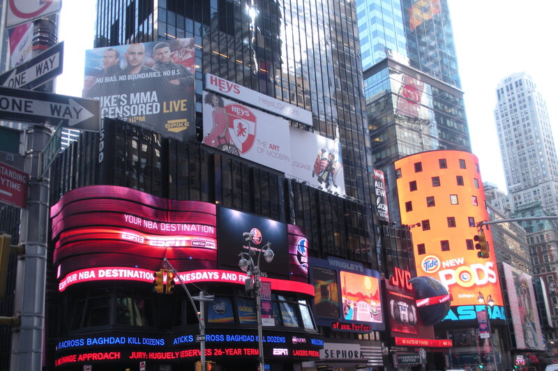 Times Square Billboards — Red