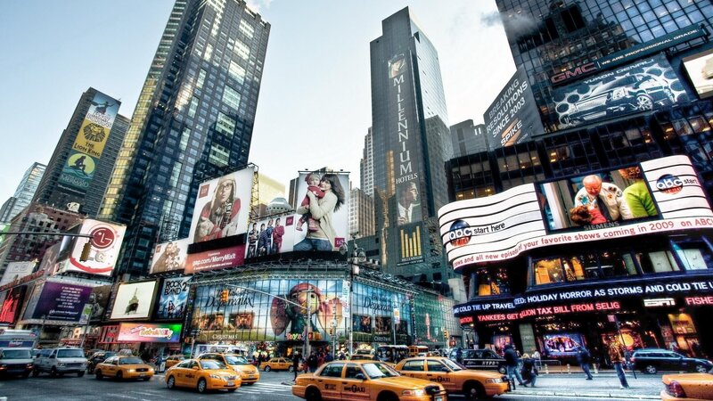 Times Square Billboards — Yellow