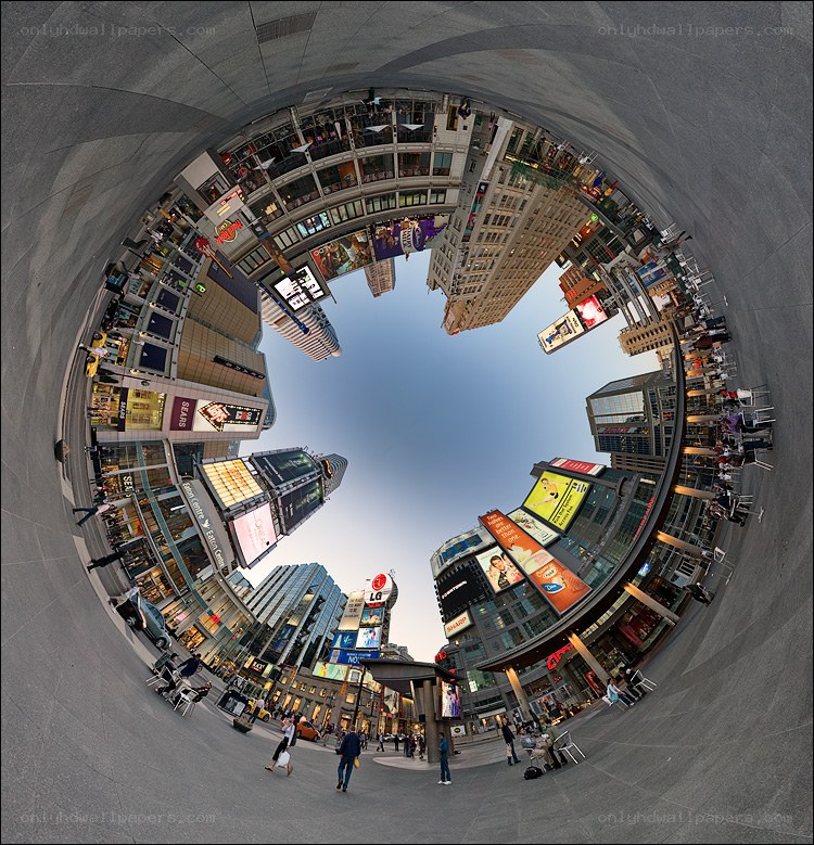 Times Square panoramic view