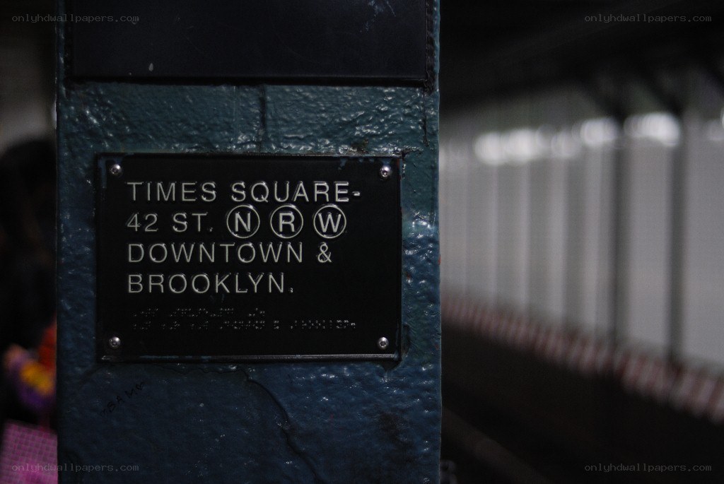 Times Square subway sign